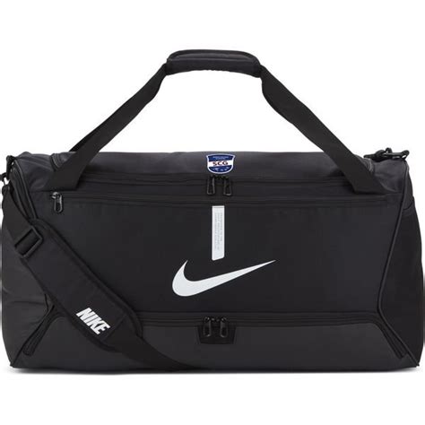 nike academy club team duffel sporttasche gr.s schwarz-weiß